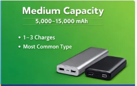 Medium Capacity (5,000–15,000 mAh) POWER BANKS